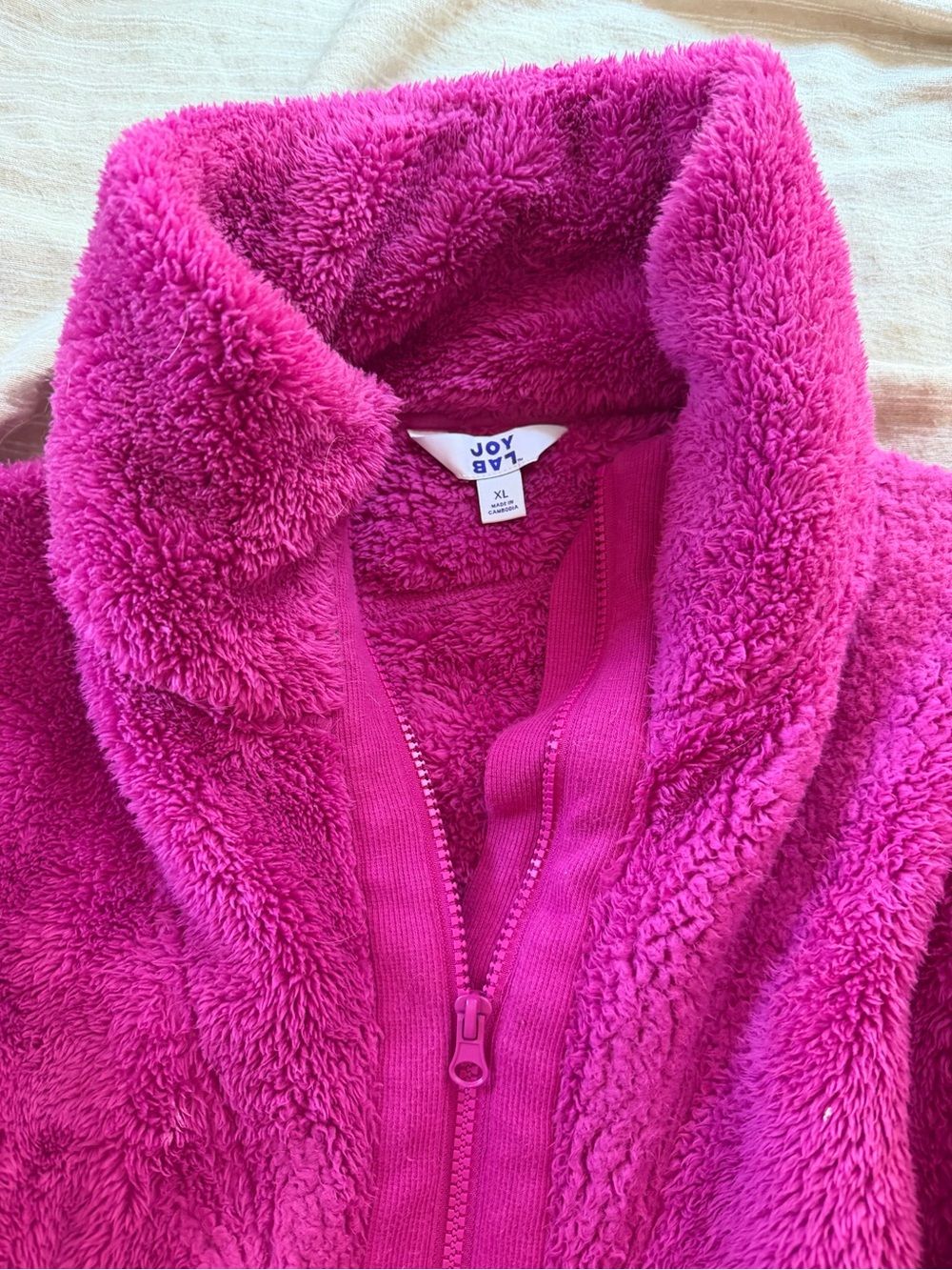 Joylab High Pile Fleece 1/2 Zip Pullover - Picture 3 of 4